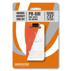 aviation tag plane tag skin cut Boeing 737 Gol airlines