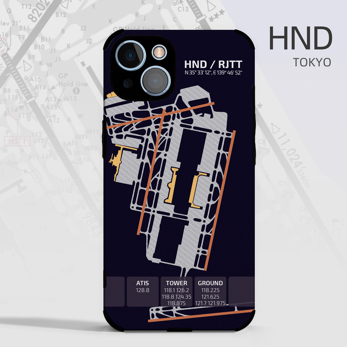 航空携帯電話ケース 日本 Tokyo Haneda HND Airport Diagram Aviation Phone Case Aviation gift crew airline pilot iphone avgeek apple samsung huawei xiaomi iPhone