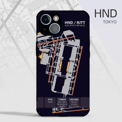 航空携帯電話ケース 日本 Tokyo Haneda HND Airport Diagram Aviation Phone Case Aviation gift crew airline pilot iphone avgeek apple samsung huawei xiaomi iPhone