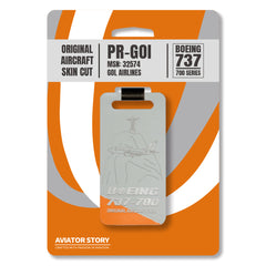 Gol Boeing 737 PR-GOI Original Aircraft Tag