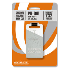 Gol Boeing 737 PR-GOI Original Aircraft Tag