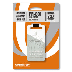 Gol Boeing 737 PR-GOI Original Aircraft Tag