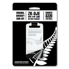Air New Zealand Airbus A320 ZK-OJE Original Aircraft Tag