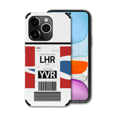 British Airways Plane Baggage Ticket Customizable Phone Case Aviation Gift