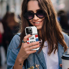 British Airways Plane Baggage Ticket Customizable Phone Case Aviation Gift