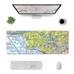 Los Angeles Sectional Chart Extra Large Aviation Mouse Pad LAX