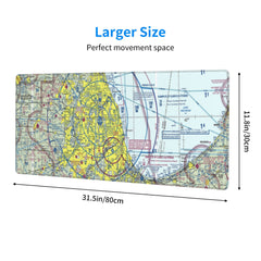 Chicago Sectional Chart Extra Large Aviation Mouse Pad ORD