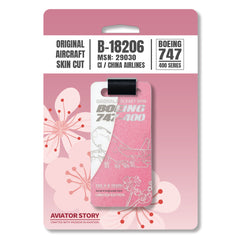 China Airlines Boeing 747 Aircraft Skin Tag B-18206