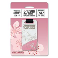 China Airlines Boeing 747 Aircraft Skin Tag B-18206