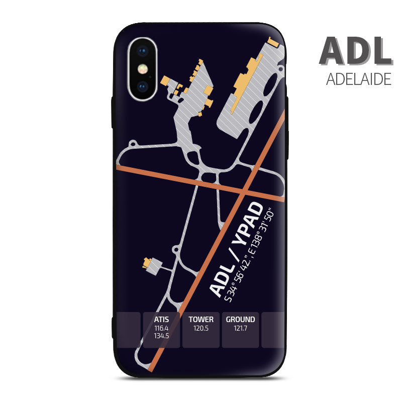 Australia Airport Diagram Adelaide Phone Case aviation gift pilot iPhone Andriod Apple Samsung Huawei Xiaomi