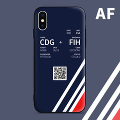 Air France AF Boarding Pass Phone Case design perfect for aviation geeks crew pilot apple iphone huawei samsung xiaomi