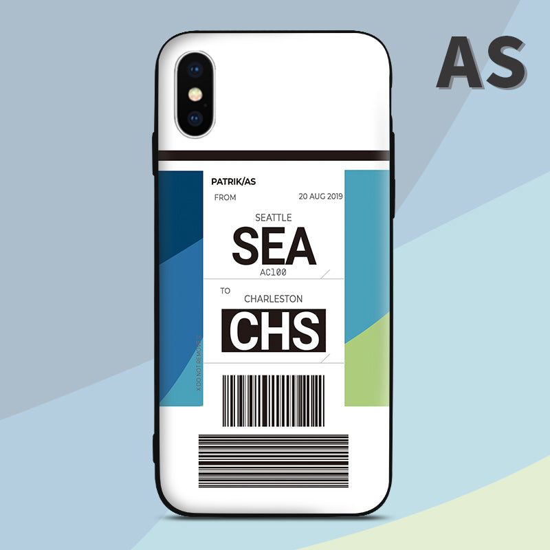 AS Alaska Airlines color Baggage Ticket design perfect for aviation geeks crew pilot apple iphone huawei samsung xiaomi