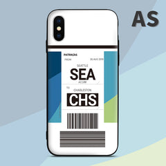 AS Alaska Airlines color Baggage Ticket design perfect for aviation geeks crew pilot apple iphone huawei samsung xiaomi