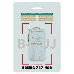 Cathay Pacific Last Boeing 747 B-HUJ Aircraft Skin Tag