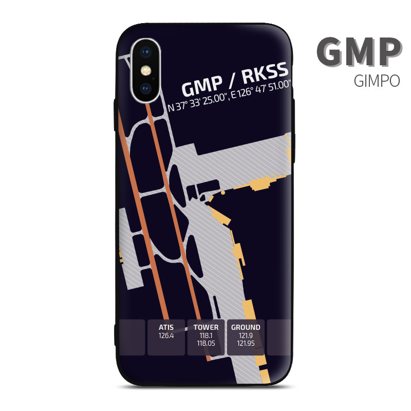 Seoul Gimpo GMP RKSS Airport Diagram Phone Case Aviation gift crew airline pilot iphone avgeek apple samsung huawei xiaomi iPhone