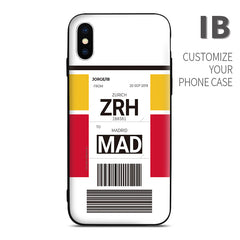 Iberia Airlines color Baggage Ticket design perfect for aviation geeks crew pilot apple iphone huawei samsung xiaomi