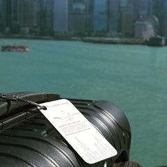 B-HUJ Last Cathay Pacific passenger Boeing 747-400 original skin cut luggage tag