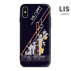 Lisbon Airport Diagram Phone Case