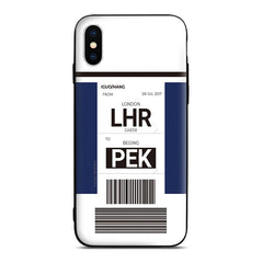 Plane Baggage Ticket (Single Color) Customizable Phone Case