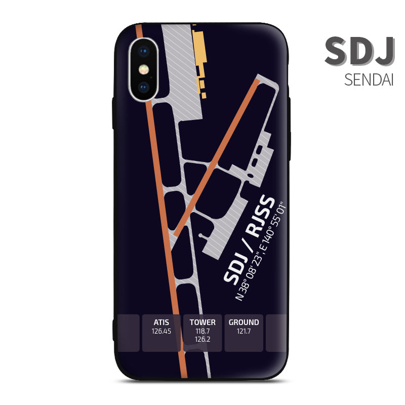Sendai SDJ Airport Diagram Phone Case Aviation gift crew airline pilot iphone avgeek apple samsung huawei xiaomi iPhone