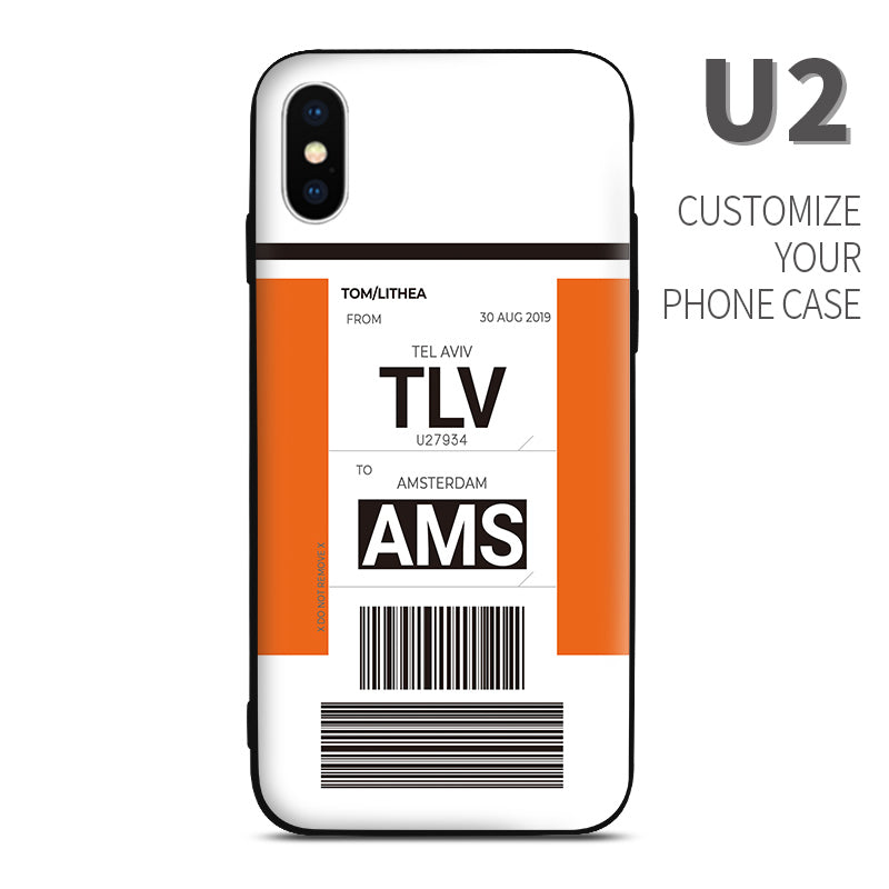 EasyJet U2 color Baggage Ticket design perfect for aviation geeks crew pilot apple iphone huawei samsung xiaomi