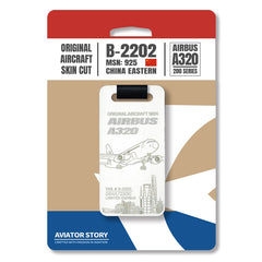China Eastern Airbus A320 B-2202 Original Aircraft Tag