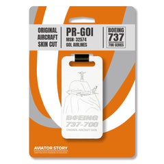 Gol Boeing 737 PR-GOI Original Aircraft Tag