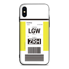 Plane Baggage Ticket (Single Color) Customizable Phone Case