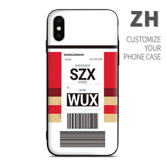 ZH Shenzhen Airlines color Baggage Ticket design perfect for aviation geeks crew pilot apple iphone huawei samsung xiaomi