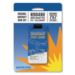 Allegiant Air Boeing 757 Aircraft Skin Tag N904NV