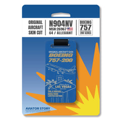 Allegiant Air Boeing 757 Aircraft Skin Tag N904NV
