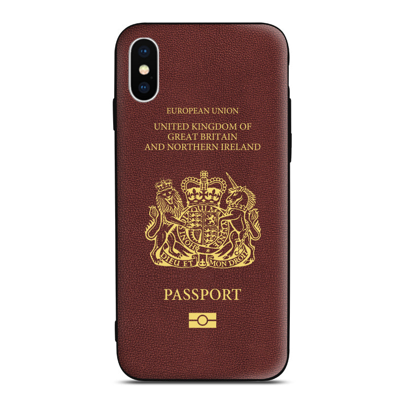 United Kingdom Passport Phone Case iphone Android traveler gift pilot