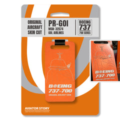Gol Boeing 737 PR-GOI Original Aircraft Tag