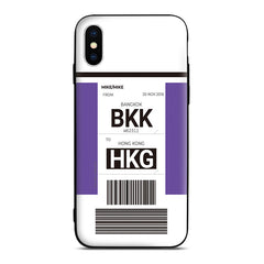 Plane Baggage Ticket (Single Color) Customizable Phone Case