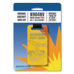 Allegiant Air Boeing 757 Aircraft Skin Tag N904NV | A32