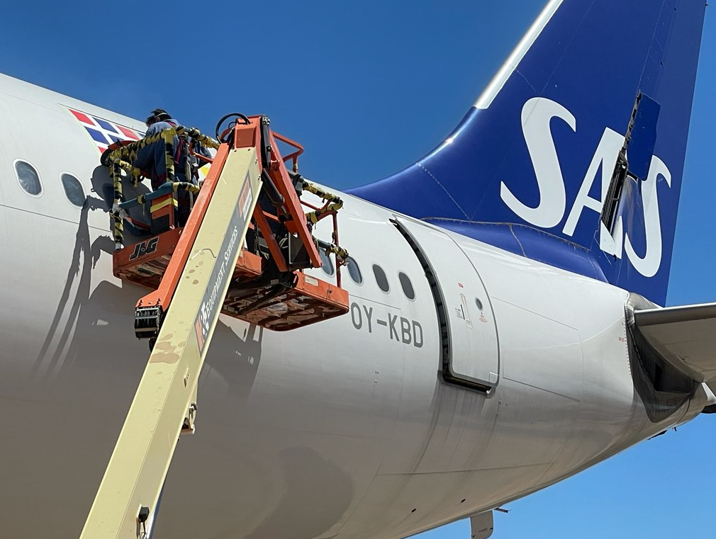 Scandinavian SAS Airbus A340 Aircraft Skin Tag OY-KBD