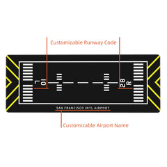Runway Customizable Extra Large Aviation Mouse Pad