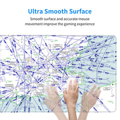 United Kingdom Enroute Chart Extra Large Aviation Mouse Pad