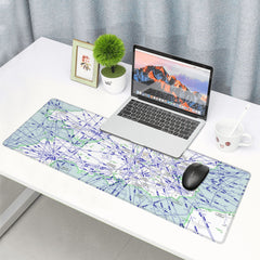 United Kingdom Enroute Chart Extra Large Aviation Mouse Pad