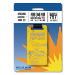 Allegiant Air Boeing 757 Aircraft Skin Tag N904NV | A23