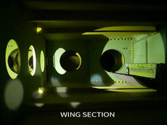 Airbus A380 wing box inside view