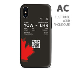 Air Canada AC color Boarding Pass Phone Case design perfect for aviation geeks crew pilot apple iphone huawei samsung xiaomi