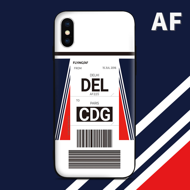 AF Air France color Baggage Ticket design perfect for aviation geeks crew pilot apple iphone huawei samsung xiaomi