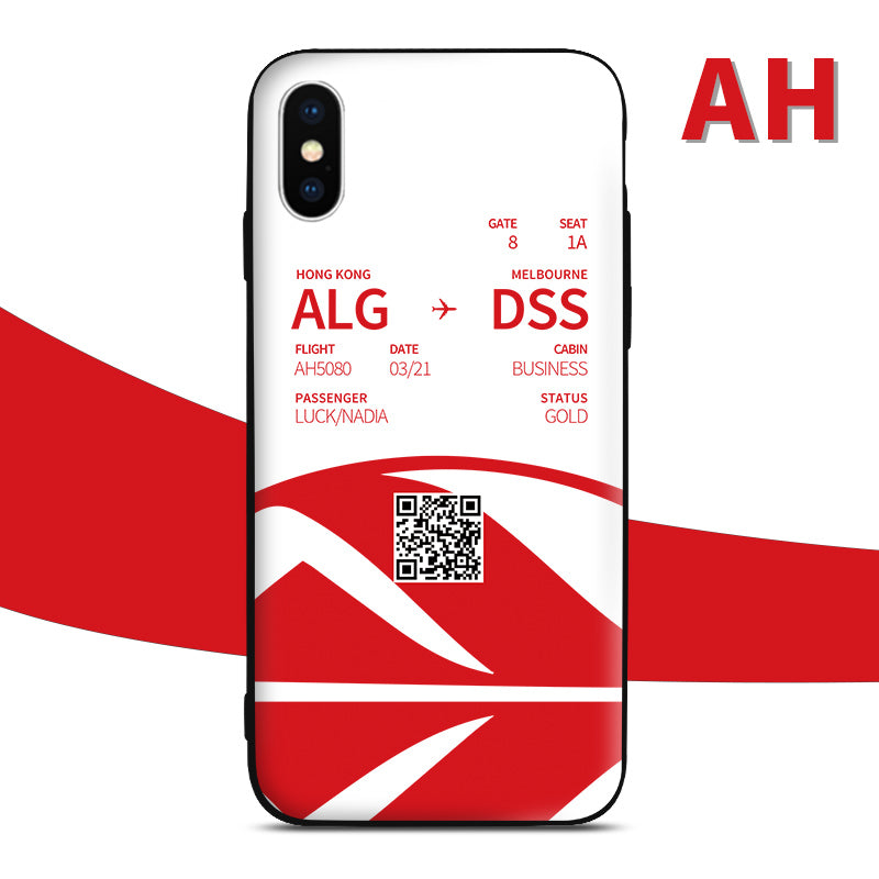 Air Algerie AH Customized phone case. Apple Android Huawei Xiaomi Samsung. Perfect gift for avgeeks pilot crew and aviation lovers.