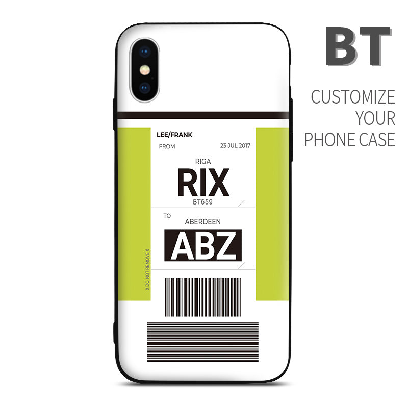 Air Batic BT color Baggage Ticket design perfect for aviation geeks crew pilot apple iphone huawei samsung xiaomi