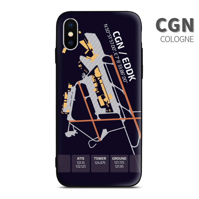 Cologne Airport Diagram Phone Case aviation gift pilot iPhone Andriod Apple Samsung Huawei Xiaomi