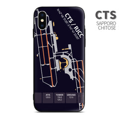 Sapporo Chitose CTS RJCC Airport Diagram Phone Case Aviation gift crew airline pilot iphone avgeek apple samsung huawei xiaomi iPhone