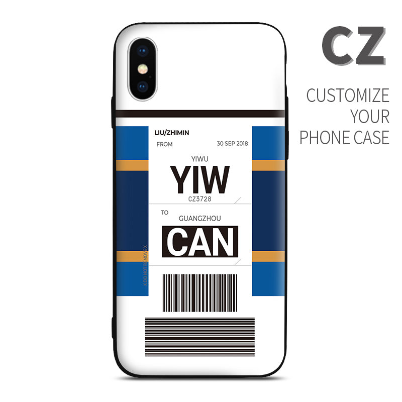 China Southern CZ color Baggage Ticket design perfect for aviation geeks crew pilot apple iphone huawei samsung xiaomi