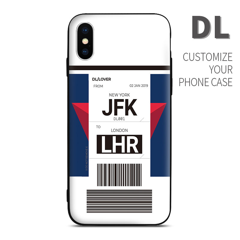 DL Delta Airlines Baggage Ticket dual color design perfect for aviation geeks crew pilot apple iphone huawei samsung xiaomi