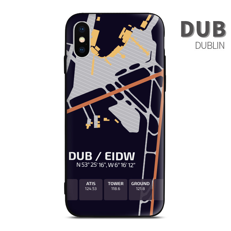 Dublin Airport Diagram Phone Case LHR/EGLL Aviation gift airline pilot iphone apple samsung android huawei xiaomi